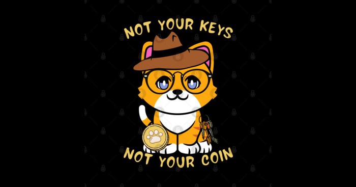 not your keys not your coin white cat - Not Your Keys Not Your Coin - T ...